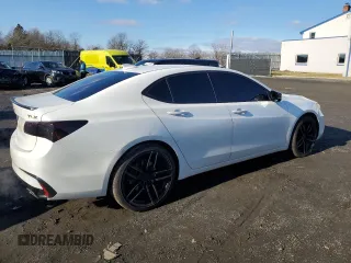 2019 Acura TLX with VIN 19UUB2F38KA004952, listed as a Copart auction lot 85660474 with 83,920 mi miles and Salvage Title. Bid and sale history available at carsss.com. Image 3.