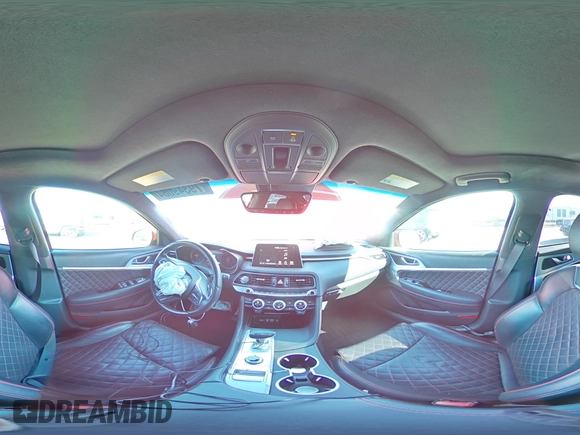 2019 Genesis G70 Dynamic with VIN KMTG34LE7KU015581, listed as a Copart auction lot 79349084 with 32,338 mi miles and Salvage Title. Bid and sale history available at DreamBid. Image 13.