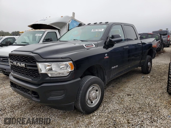 2022 Ram 2500 Tradesman with VIN 3C6UR5CL3NG159857, listed as a Copart auction lot 45343715 with 38,894 mi miles and Non Repairable. Bid and sale history available at carsss.com. Image 1.