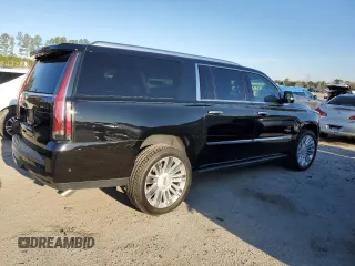 2019 Cadillac Escalade ESV Platinum with VIN 1GYS4KKJ4KR296244, listed as a Copart auction lot 45375865 with 55,746 mi miles and Salvage title. Bid and sale history available at DreamBid. Image 3.