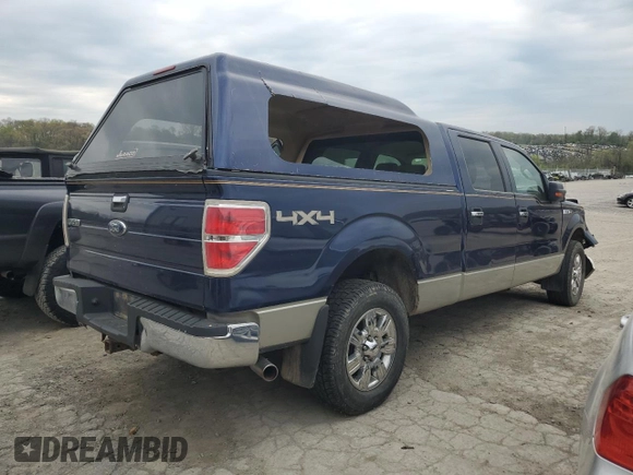 2009 Ford F-150 XL with VIN 1FTPW14V89KB48942, listed as a Copart auction lot 48943945 with 135,989 mi miles and Salvage Title. Bid and sale history available at carsss.com. Image 3.