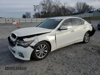 2015 Infiniti Q50 with VIN JN1BV7ARXFM399813, listed as a Copart auction lot 42293915 with 145,531 mi miles and Salvage Title. Bid and sale history available at carsss.com. Image 1.