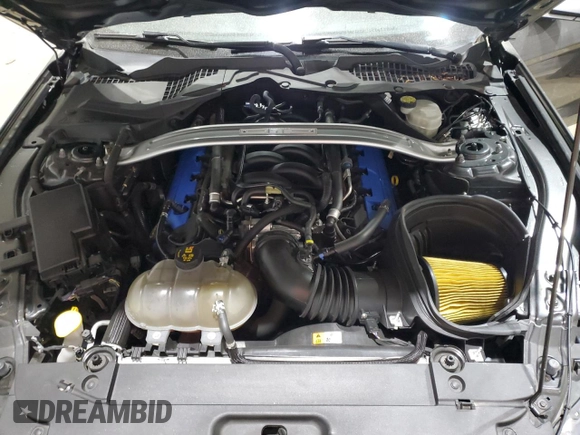 2017 Ford Mustang GT with VIN 1FA6P8CF5H5335019, listed as a Copart auction lot 55228215 with 38,550 mi miles and Salvage title. Bid and sale history available at DreamBid. Image 11.