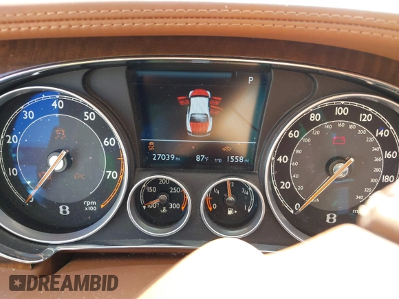 2015 Bentley Flying Spur V8 with VIN SCBET9ZA3FC042007, listed as a IAAI auction lot 40551620 with 27,039 mi miles and . Bid and sale history available at DreamBid. Image 7.