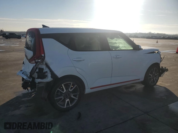 2021 Kia Soul Turbo with VIN KNDJ53AF2M7746120, listed as a Copart auction lot 86768504 with 46,520 mi miles and Salvage Title. Bid and sale history available at DreamBid. Image 3.