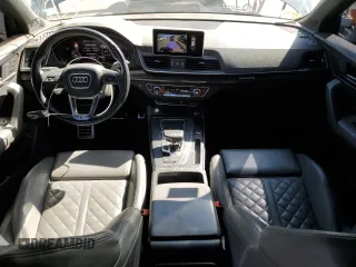 2018 Audi SQ5 Premium Plus with VIN WA1A4AFY4J2186279, listed as a Copart auction lot 58123064 with 62,572 mi miles and Salvage Title. Bid and sale history available at DreamBid. Image 8.