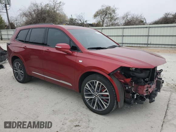 2023 Cadillac XT6 AWD Sport z VIN 1GYKPGRS5PZ221207, wystawiony jako Copart lot #41876425 z przebiegiem 23 193 mil mil oraz Szkody całkowita. Historia ofert i sprzedaży dostępna na DreamBid. Obrazek 4.