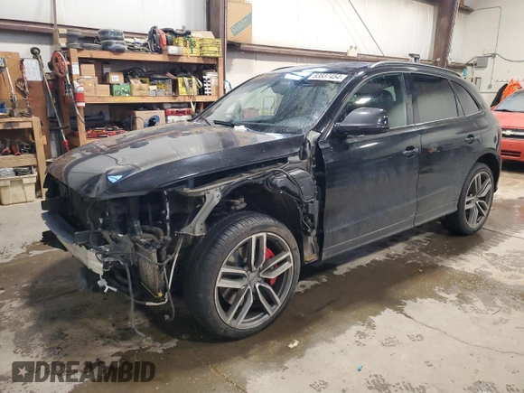 2016 Audi SQ5 3.0T Technik with VIN WA1LCAFPXGA021158, listed as a Copart auction lot 83837454 with 119,449 mi miles and Salvage Title. Bid and sale history available at carsss.com. Image 1.