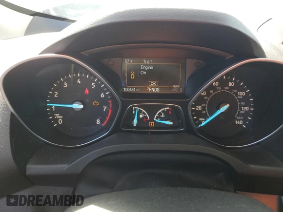 2017 Ford Escape SE with VIN 1FMCU0GD5HUF05252, listed as a Copart auction lot 83610274 with 100,481 mi miles and Clean Title. Bid and sale history available at carsss.com. Image 9.