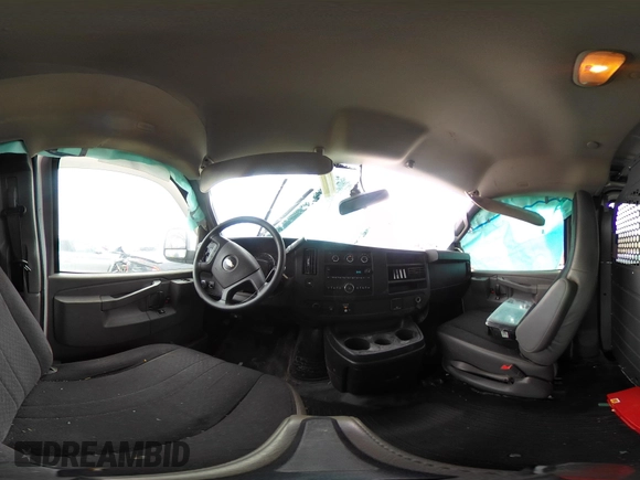 2018 Chevrolet Express Cargo Van with VIN 1GCWGAFG0J1904474, listed as a IAAI auction lot 41467432 with 54,996 mi miles. Bid and sale history available at carsss.com. Image 18.