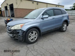 2010 Honda CR-V EX-L with VIN 5J6RE4H73AL057336, listed as a Copart auction lot 62715885 with 38,352 mi miles and Salvage title. Bid and sale history available at DreamBid. Image 1.