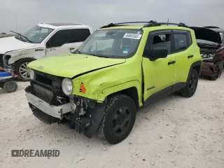 2018 Jeep Renegade Sport z VIN ZACCJBAB7JPJ55269, wystawiony jako Copart lot #50865565 z przebiegiem 123 391 mil mil oraz Szkoda całkowita • Salvage title. Historia ofert i sprzedaży dostępna na DreamBid. Obrazek 1.