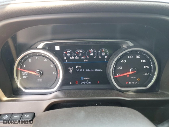 2019 Chevrolet Silverado 1500 LTZ with VIN 3GCPWEED8KG125364, listed as a Copart auction lot 69506784 with 99,392 mi miles and Salvage Title. Bid and sale history available at carsss.com. Image 9.