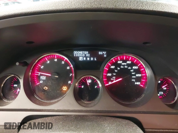 2009 GMC Acadia SLT1 with VIN 1GKEV23D59J118252, listed as a IAAI auction lot 42570244 with 110,310 mi miles and . Bid and sale history available at DreamBid. Image 7.