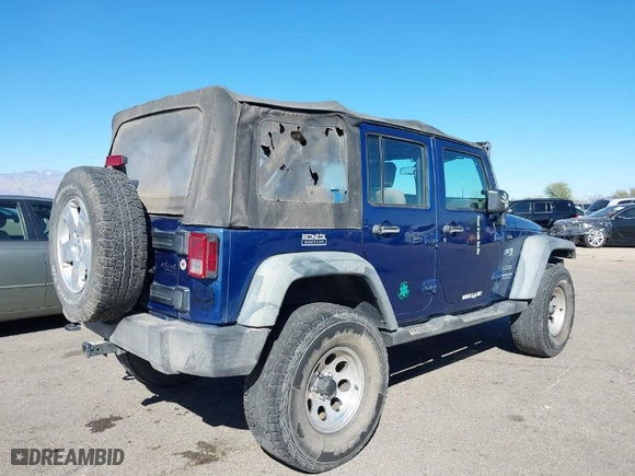 2010 Jeep Wrangler Unlimited Sport with VIN 1J4BA3H19AL197779, listed as a IAAI auction lot 41620455 with 161,697 mi miles. Bid and sale history available at carsss.com. Image 4.