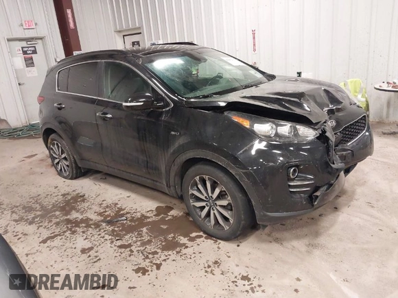 2019 Kia Sportage EX with VIN KNDPNCAC0K7606712, listed as a IAAI auction lot 41652131 with 71,013 mi miles. Bid and sale history available at carsss.com. Image 1.