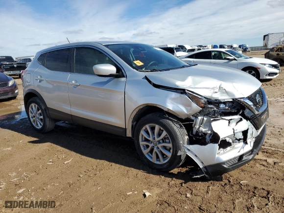 2022 Nissan Rogue Sport S with VIN JN1BJ1AV6NW346115, listed as a Copart auction lot 79640354 with 55,283 mi miles and Salvage Title. Bid and sale history available at carsss.com. Image 4.