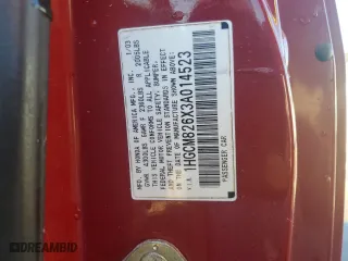 2003 Honda Accord Cpe EX with VIN 1HGCM826X3A014523, listed as a Copart auction lot 43242305 with 203,320 mi miles and Salvage Title. Bid and sale history available at carsss.com. Image 12.