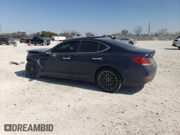 2019 Genesis G70 Advanced with VIN KMTG34LA0KU017086, listed as a Copart auction lot 47943445 with 87,692 mi miles and Salvage title. Bid and sale history available at DreamBid. Image 2.