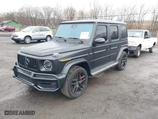 2021 Mercedes-Benz G-Class AMG G 63 with VIN W1NYC7HJ6MX388535, listed as a IAAI auction lot 41963629 with 48,220 mi miles. Bid and sale history available at carsss.com. Image 2.