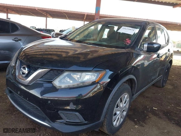 2016 Nissan Rogue SV with VIN KNMAT2MT4GP691031, listed as a IAAI auction lot 41629854 with 161,650 mi miles. Bid and sale history available at carsss.com. Image 17.