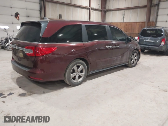 2020 Honda Odyssey EX-L with VIN 5FNRL6H76LB050622, listed as a IAAI auction lot 41886746 with 75,597 mi miles. Bid and sale history available at carsss.com. Image 4.