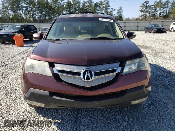 2007 Acura MDX Sport/Entertainment Pkg with VIN 2HNYD28847H524135, listed as a Copart auction lot 42949145 with 160,854 mi miles and Salvage Title. Bid and sale history available at carsss.com. Image 5.