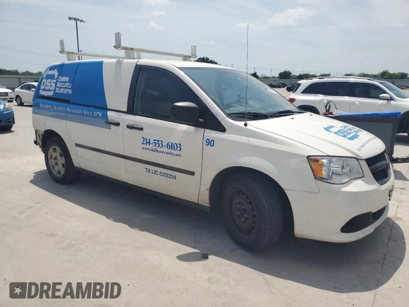 2013 Ram Cargo Van Tradesman with VIN 2C4JRGAGXDR716396, listed as a Copart auction lot 53691315 with 187,150 mi miles and Salvage Title. Bid and sale history available at DreamBid. Image 4.