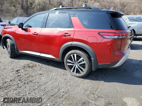 2024 Nissan Pathfinder Platinum with VIN 5N1DR3DK5RC291848, listed as a Copart auction lot 53316815 with 10,118 mi miles and Salvage title. Bid and sale history available at DreamBid. Image 2.