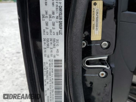 2014 Jeep Patriot Sport with VIN 1C4NJPBA6ED506191, listed as a Copart auction lot 58038405 with 182,191 mi miles and Clean title. Bid and sale history available at DreamBid. Image 13.