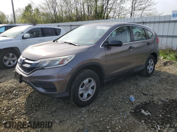 2015 Honda CR-V LX with VIN 5J6RM4H34FL086514, listed as a Copart auction lot 54051115 with 90,139 mi miles and Salvage Title. Bid and sale history available at DreamBid. Image 1.