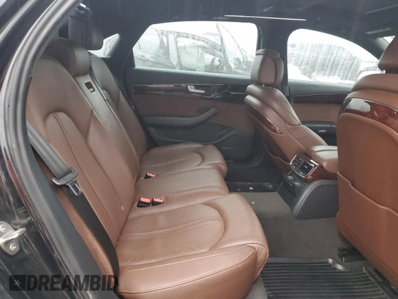 2013 Audi A8 4.0L with VIN WAUR2AFD3DN010884, listed as a Copart auction lot 42517495 with 123,212 mi miles and Salvage title. Bid and sale history available at DreamBid. Image 10.