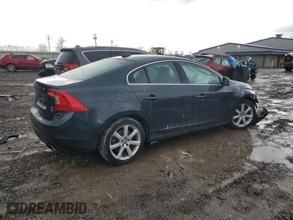 2016 Volvo S60 T5 Premier with VIN YV1612TK5G2402797, listed as a Copart auction lot 50015245 with 62,844 mi miles and Salvage Title. Bid and sale history available at carsss.com. Image 3.