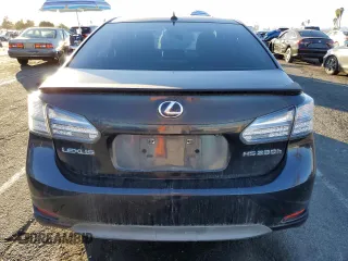2010 Lexus HS 250h with VIN JTHBB1BA8A2020175, listed as a Copart auction lot 86854344 with 222,898 mi miles and Clean Title. Bid and sale history available at DreamBid. Image 6.
