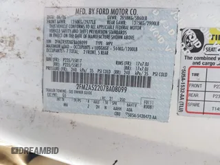 2007 Ford Freestar SEL z VIN 2FMZA52207BA08099, wystawiony jako IAAI lot #42025412 z przebiegiem Nie podano mil oraz . Historia ofert i sprzedaży dostępna na DreamBid. Obrazek 9.