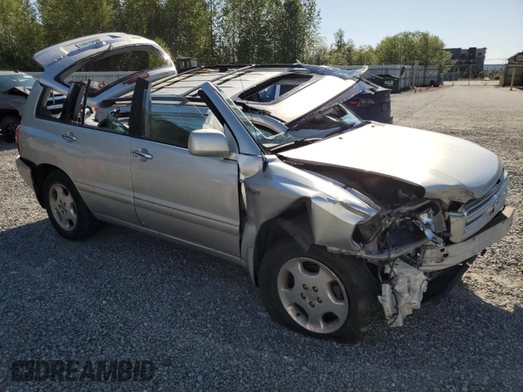 2007 Toyota Highlander w/3rd Row with VIN JTEDP21A970136407, listed as a Copart auction lot 58589495 with Not provided miles and Salvage title. Bid and sale history available at DreamBid. Image 4.