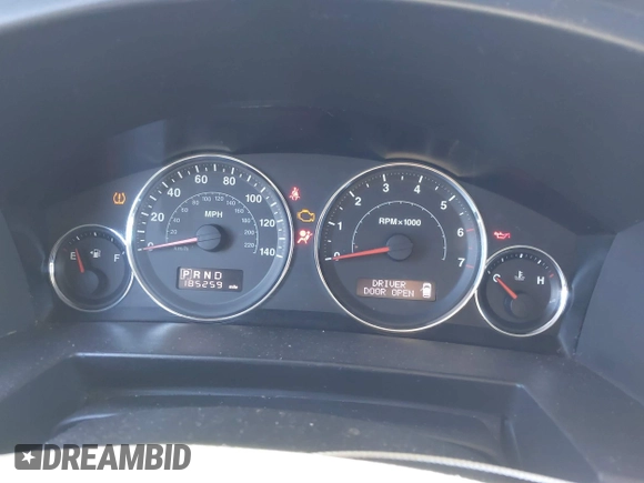 2010 Jeep Commander Sport with VIN 1J4RH4GK3AC125485, listed as a IAAI auction lot 41274416 with 185,259 mi miles and . Bid and sale history available at DreamBid. Image 7.