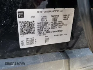 2023 GMC Yukon Denali Ultimate with VIN 1GKS2EKL6PR449880, listed as a Copart auction lot 73294524 with 33,345 mi miles and Salvage Title. Bid and sale history available at carsss.com. Image 13.