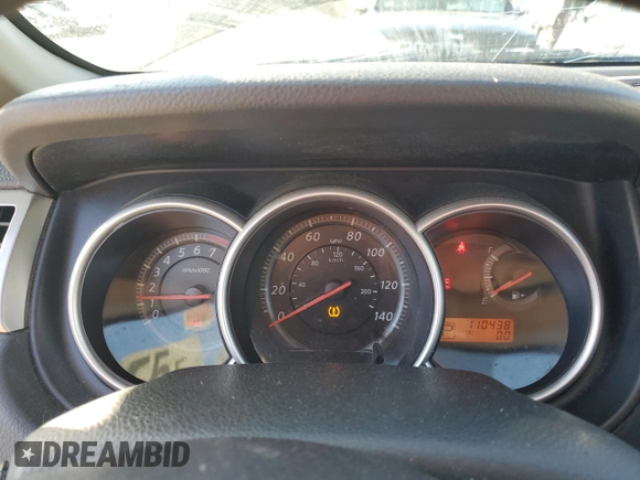 2010 Nissan Versa S with VIN 3N1BC1APXAL389593, listed as a Copart auction lot 52140555 with 110,438 mi miles and Non Repairable. Bid and sale history available at DreamBid. Image 9.