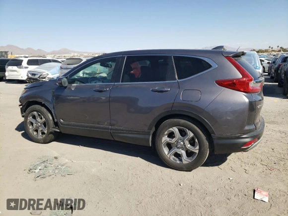 2017 Honda CR-V EX-L with VIN 7FARW1H82HE013842, listed as a Copart auction lot 76129104 with 152,639 mi miles and Salvage Title. Bid and sale history available at carsss.com. Image 2.