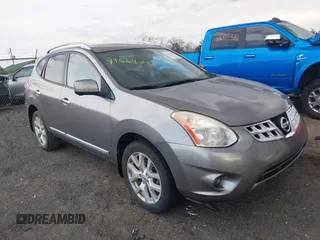 2012 Nissan Rogue S with VIN JN8AS5MT3CW255487, listed as a IAAI auction lot 41669352 with 144,725 mi miles. Bid and sale history available at carsss.com. Image 1.