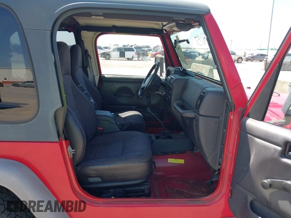 2001 Jeep Wrangler Sport with VIN 1J4FA49S11P375854, listed as a IAAI auction lot 42334037 with 215,027 mi miles and . Bid and sale history available at DreamBid. Image 5.