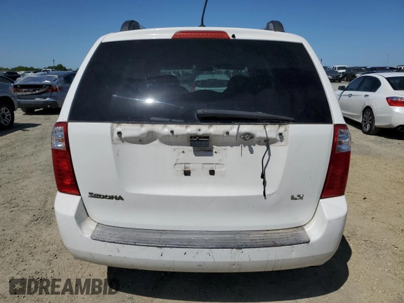 2009 Kia Sedona LX with VIN KNDMB233396273389, listed as a Copart auction lot 52592285 with 0 mi miles and Clean Title. Bid and sale history available at carsss.com. Image 6.