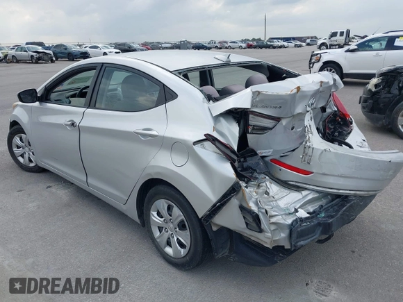 2016 Hyundai Elantra SE with VIN 5NPDH4AEXGH718910, listed as a IAAI auction lot 42336178 with 176,588 mi miles and . Bid and sale history available at DreamBid. Image 3.