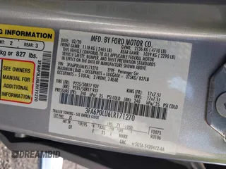 2020 Ford Fusion Hybrid SE with VIN 3FA6P0LU6LR171270, listed as a IAAI auction lot 41919266 with 106,438 mi miles. Bid and sale history available at carsss.com. Image 9.