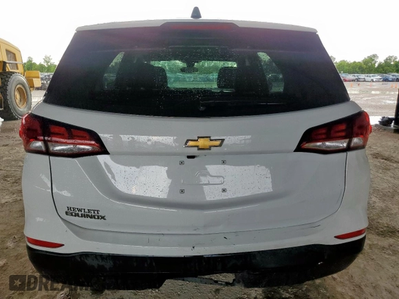 2023 Chevrolet Equinox LS with VIN 3GNAXHEG7PL106230, listed as a Copart auction lot 62729155 with 57,862 mi miles and Salvage title. Bid and sale history available at DreamBid. Image 6.