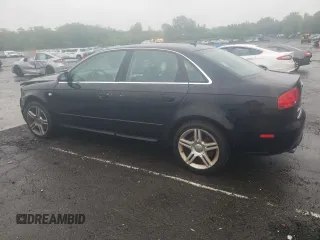 2008 Audi A4 2.0T with VIN WAUDF78E88A127977, listed as a Copart auction lot 58024455 with 177,280 mi miles and Salvage title. Bid and sale history available at DreamBid. Image 2.