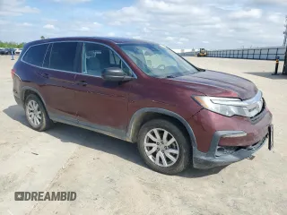 2019 Honda Pilot LX with VIN 5FNYF5H16KB031060, listed as a Copart auction lot 50821515 with 164,706 mi miles and Salvage Title. Bid and sale history available at DreamBid. Image 4.