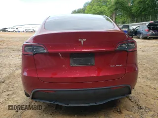 2024 Tesla Model Y Long Range with VIN 7SAYGDEE2RA269884, listed as a Copart auction lot 56937585 with 49,374 mi miles and Salvage title. Bid and sale history available at DreamBid. Image 6.