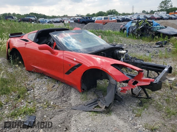 2016 Chevrolet Corvette 1LT with VIN 1G1YB2D74G5109129, listed as a Copart auction lot 59840144 with Not Provided miles and Non Repairable. Bid and sale history available at DreamBid. Image 4.